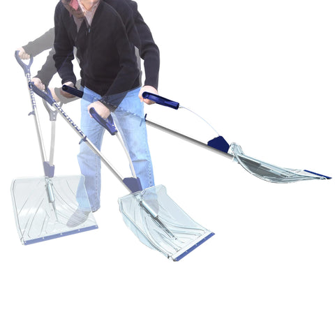 Snow Joe Shovelution Snow Shovel Strain-Reducing 18-Inch Snow Shovel with Assist Handle