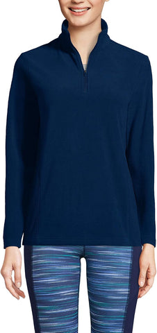 Lands' End Women's Fleece Quarter Zip Pullover