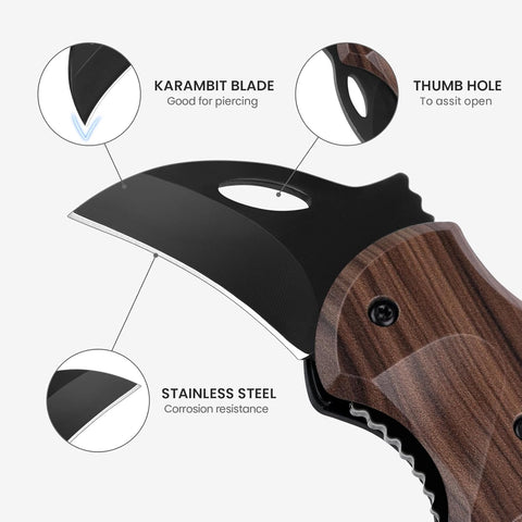 FUNBRO Small Pocket Knife for Men