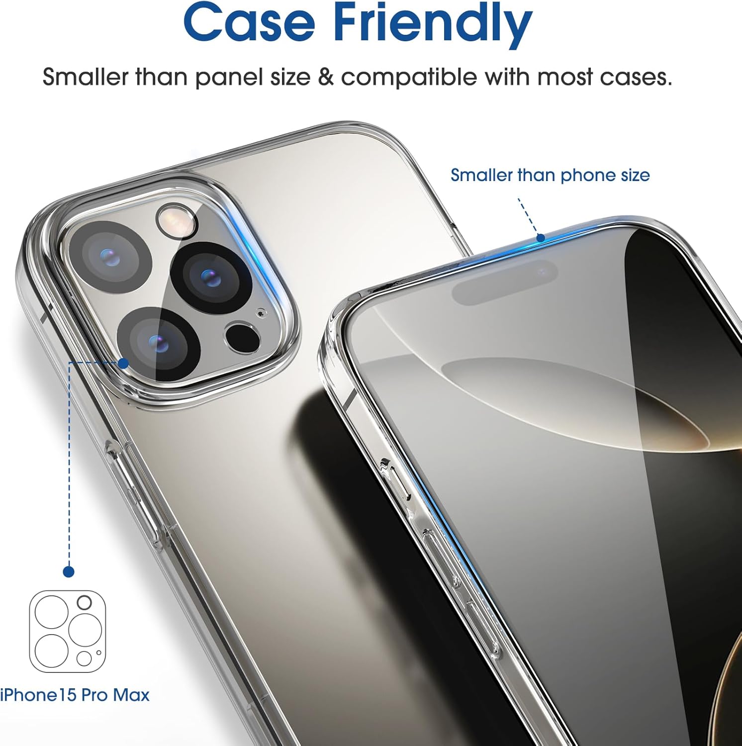 amFilm OneTouch for iPhone 16 Pro Screen Protector 6.3'' Tempered Glass