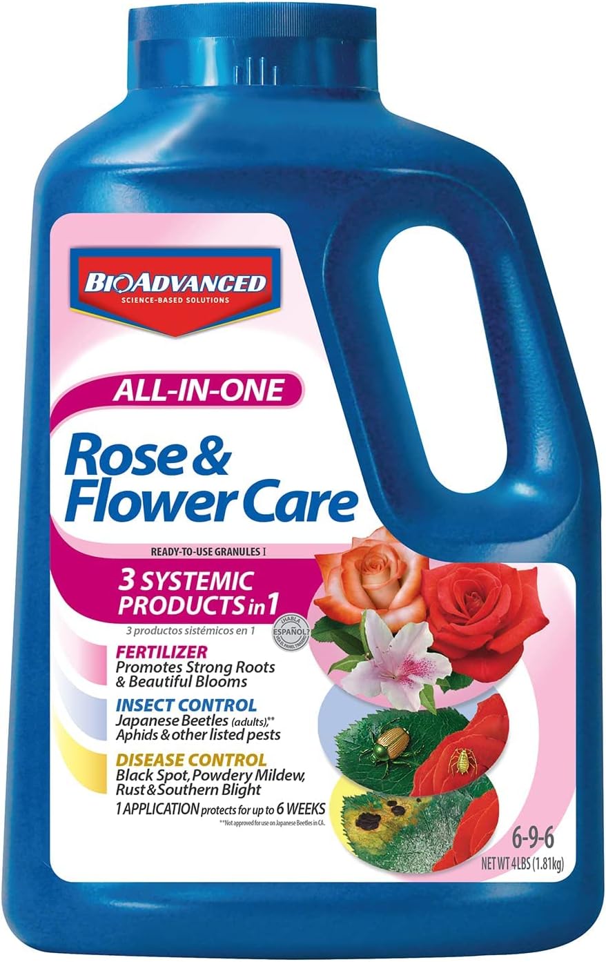 BioAdvanced All-in-One Rose and Flower Care I Granules - 4 lb Bottle