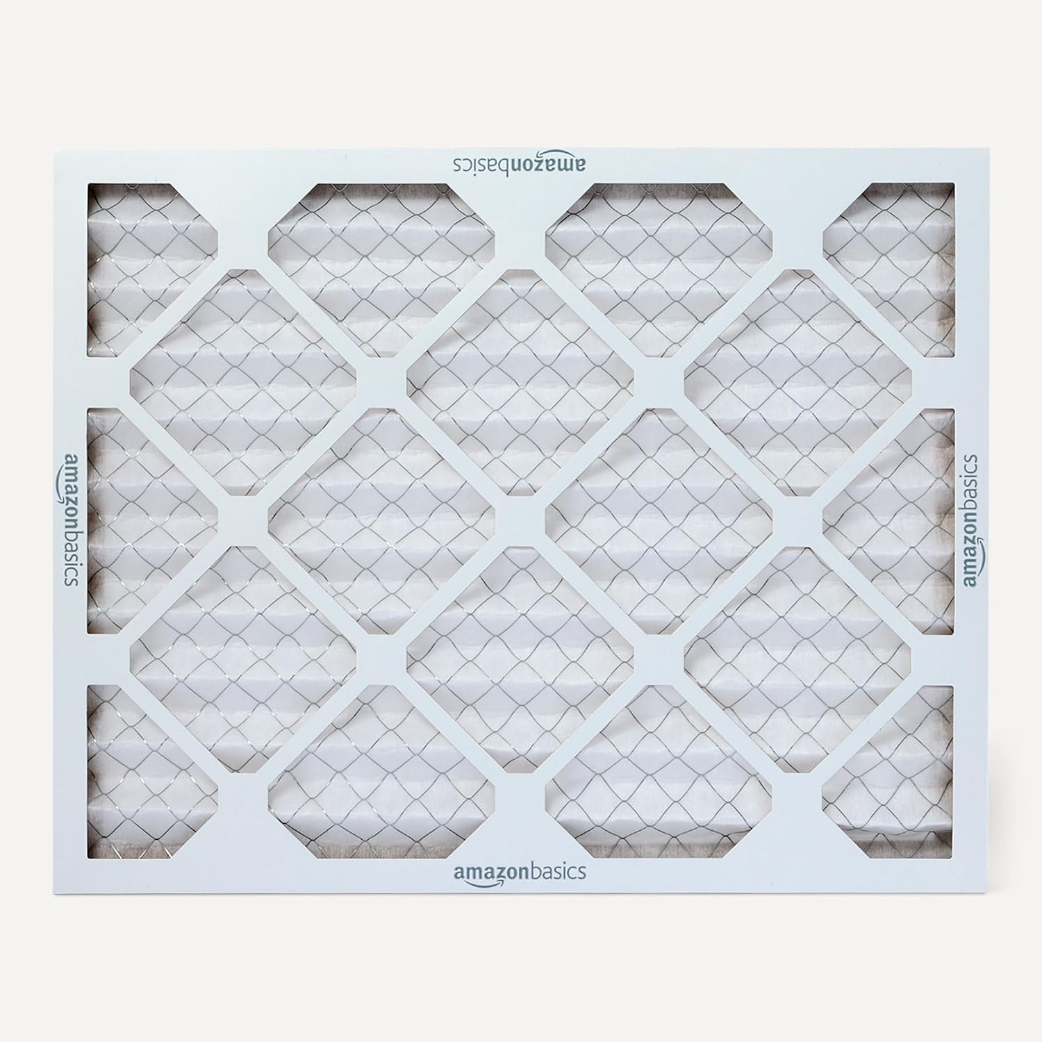 Amazon Basics MERV 5 AC Furnace Air Filter, 16x20x1 inches, 6-Pack (Actual Size: 15.75" x 19.75" x 0.75")