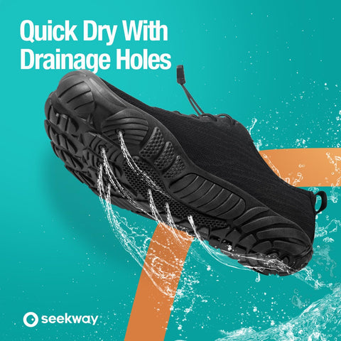 SEEKWAY Water Shoes Men Women Adult Quick-Dry Aqua Sock Barefoot for Beach Swim River Pool Lake Hiking Kayaking Surfing