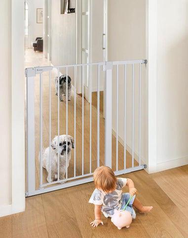 COMOMY 36" Extra Tall Baby Gate for Stairs, Fits 29.5" to 43.3" Openings