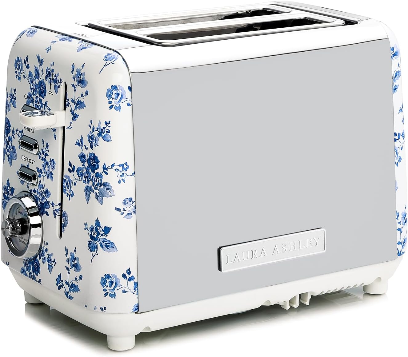 Laura Ashley China Rose 2 Slice Toaster - Toasters 2 Slice Wide Slot