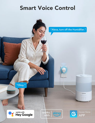 Govee Smart Plug, WiFi Outlet Compatible with Alexa & Google Assts, 4 pcs