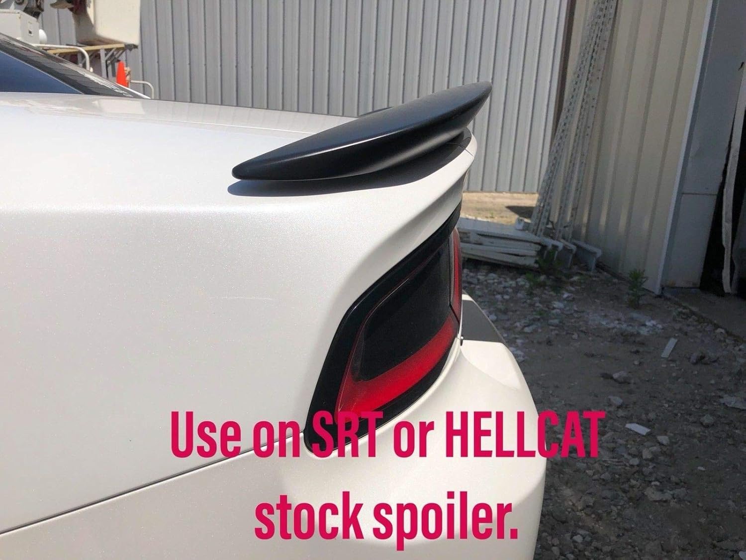 PSDesigns V3 2 Layer Wickerbill Spoiler Compatible with 2015-2023 Charger fits SRT Hellcat Scat Pack modles with RivNut Tool Included
