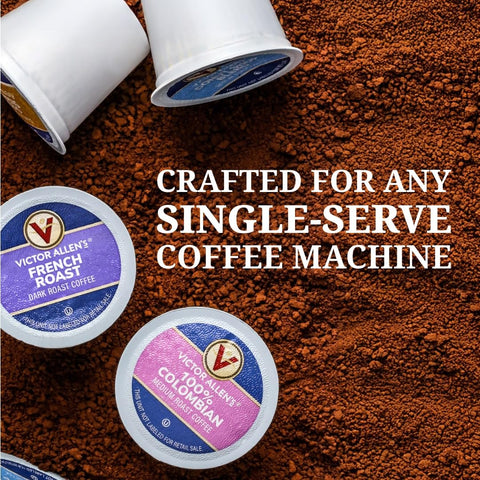 Victor Allen's Coffee Decaf Donut Shop, Medium Roast, 80 Count Single Serve Coffee Pods for Keurig K-Cup Brewers | 100% Arabica beans, Compatible with Keurig 2.0, Under 5mg caffeine per serving, Kosher-OU (Pareve), Single serve coffee pods