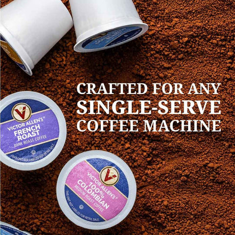 Victor Allen's Coffee Hazelnut Flavored, Medium Roast, 80 Count, Single Serve Coffee Pods for Keurig K-Cup Brewers | 100% Arabica beans, Compatible with Keurig 2.0, Sweet nutty flavor, Kosher-OU (Pareve), 90-150 mg caffeine per serving