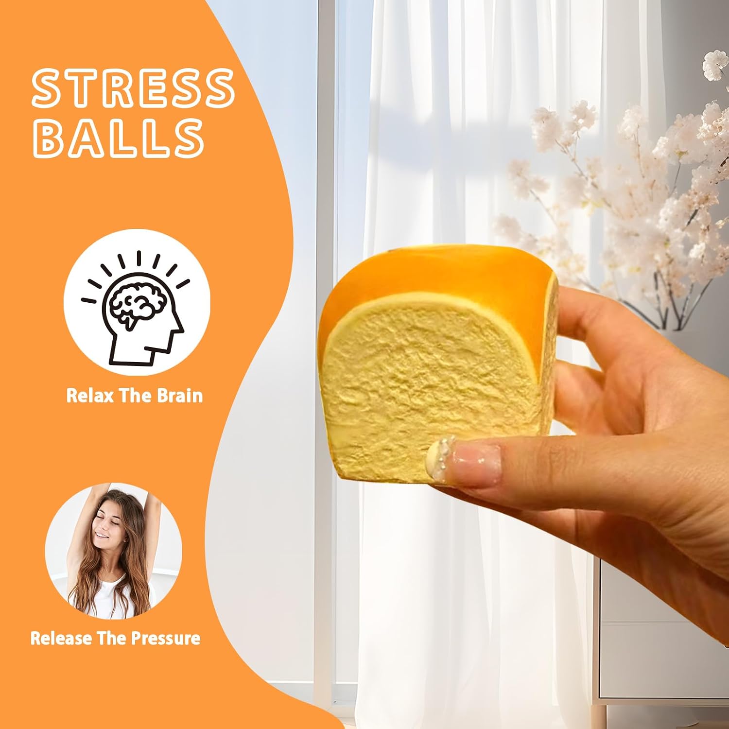 Butter Slow Rising Squishy，Squishy Toy,Dumpling Stress Balls,Fidget Toy