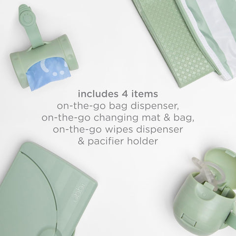 Ubbi On-the-Go Diapering Gift Set, Sage