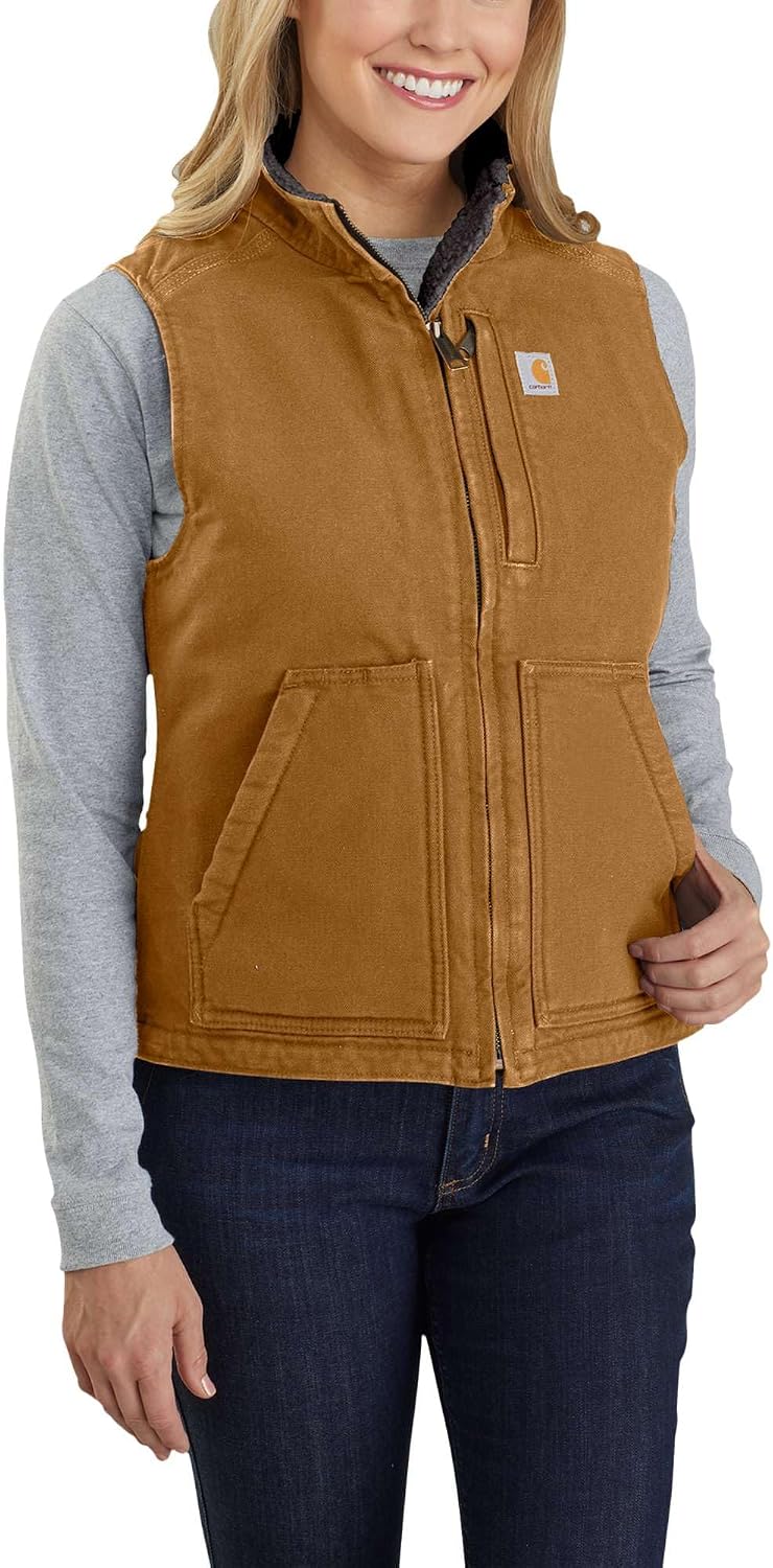 Carhartt Women's Washed Duck Mock Neck Vest