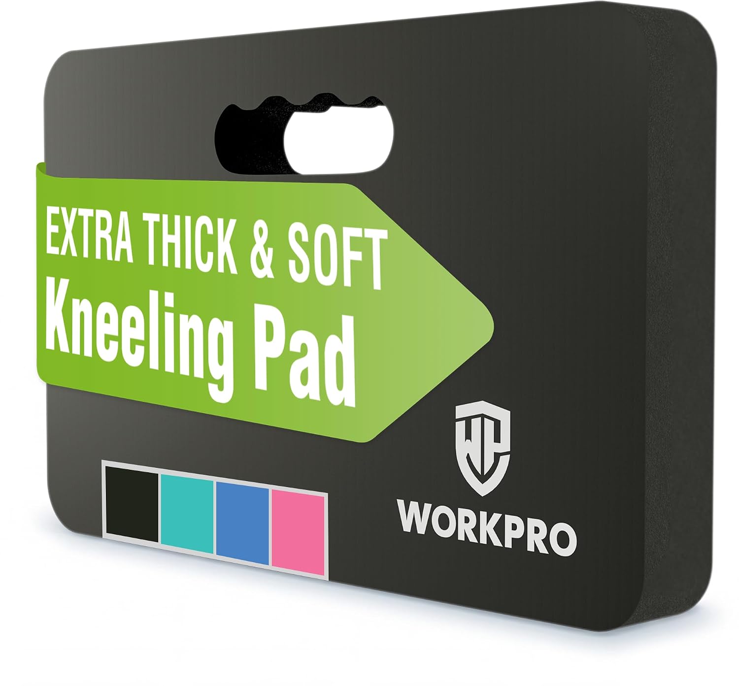 WORKPRO Extra Thick Kneeling Pad, 17.5 x 11 x 1.5 in, Black