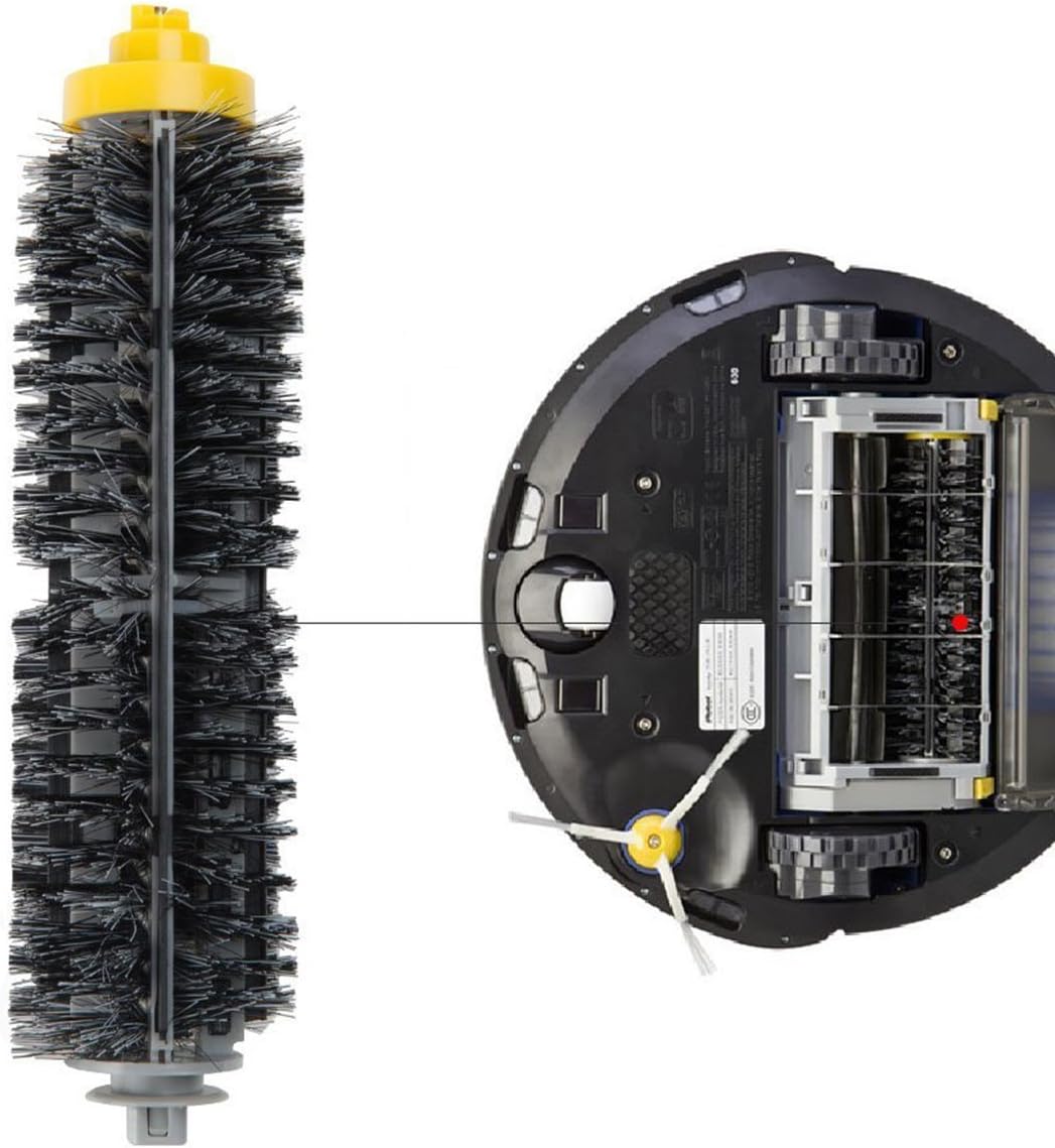 ANBOO Replacement Parts for iRobot Roomba 600 Series 694 692 690 680 660 665 651 650 614 & 500 Series 595 585 564,Filter,Side Brush,Pairs Bristle Flexible Beater Brush