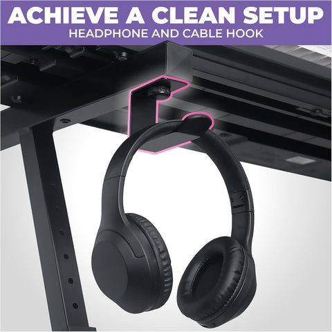 Liquid Stands Keyboard Stand w/ Wheels - Black Z Style Adjustable & Portable Professional Heavy Duty Digital Piano Stand - Fits 54-88 Key Electric Pianos - Sturdy Rolling Musical Keyboard Stand