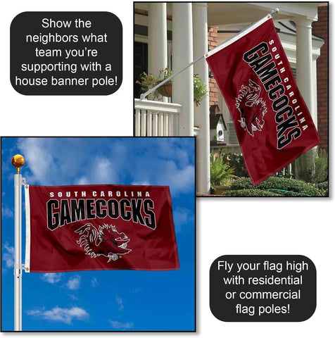 College Flags & Banners Co. USC Gamecocks Wordmark College Flag