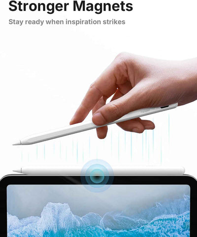 Metapen Pencil A8 V4 for iPad 2018-2026, Upgrade Magnetic Attraction, 2X Fast Charge, Low Latency Stylus Pen for iPad 11-6th Gen, Pro 12.9/11/13-inch M4/M5, Air 3/4/5/M2/M3, Mini 5/6/7th A17 Pro
