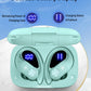 Bluetooth Headphones Wireless Sport Earbuds 80hrs Playtime Wireless Charging Case Digital Display with Earhook Premium Deep Bass IPX7 Waterproof Over-Ear Earphones for Phone Laptop Mint Green