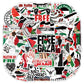 100pcs Free Palestine Stickers Freedom Vinyl Palestine Stickers for Water Bottles Laptop Skateboard for Adult Teens