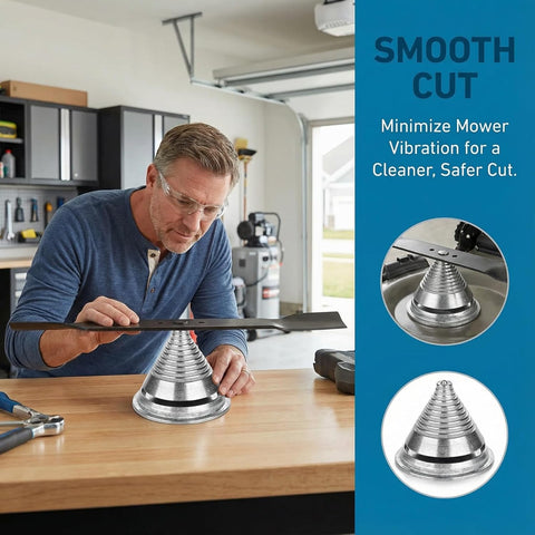 Lawn Mower Blade Balancer, Metal Tool for Blades After Sharpening, 1 Pack