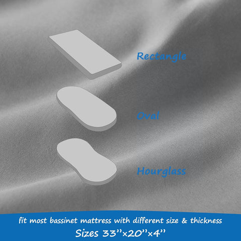 Bassinet Mattress Pad Cover Fit for Baby Delight/ANGELBLISS Bedside Sleeper