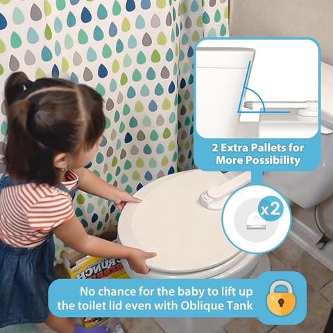 4our Kiddies 2 Pack Baby Toilet Lock for Child Safety, Toilet Seat Lock