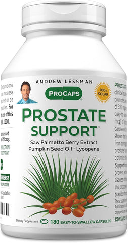 ANDREW LESSMAN Prostate Support Saw Palmetto Supplement, 180 Softgels