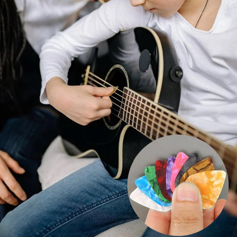 21 Packs Guitar Picks With Organizer Box Bass Picks Thin, Medium & Heavy 3 Different Thickness For Electric Acoustic Guitars Ukulele Bass, Guitar Gifts For Men Women Players