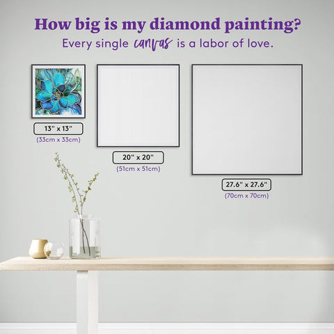 DIAMOND ART CLUB Shimmering Succulents Diamond Art Kits for Adults