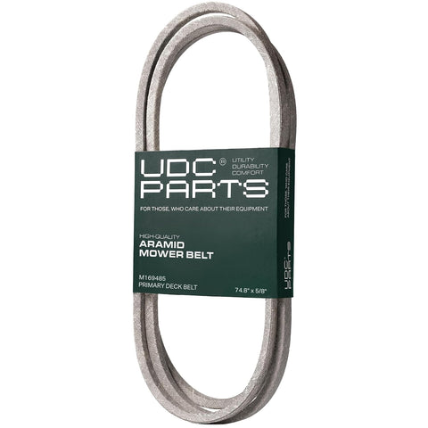 UDC Parts M169485 UC39236 Primary Deck Belt, 5/8" x 74.8", Aramid Cord