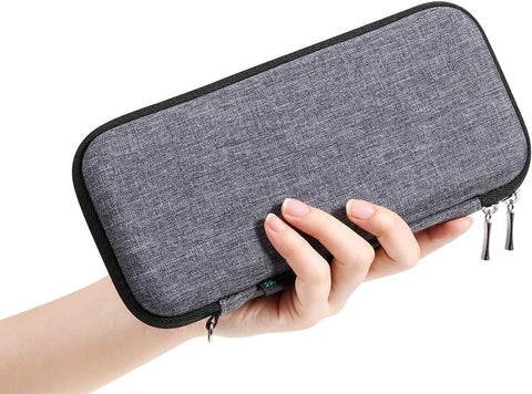Upgraded Hard Pencil Case Box for Adults,Durable Pen Carrying Case with Zipper-Gray