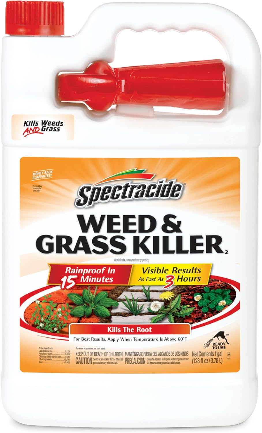 Spectracide Weed & Grass Killer Ready-to-Use Spray, 1.33 Gal