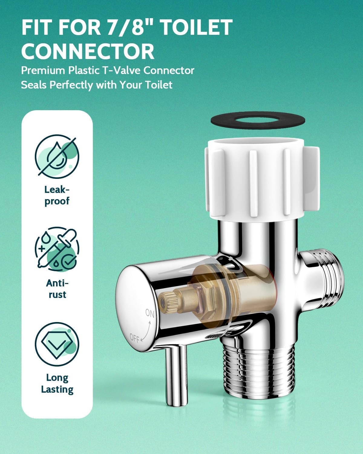 LUFEIDRA Handheld Bidet Sprayer, Adjustable Water Pressure, RV Toilet Use