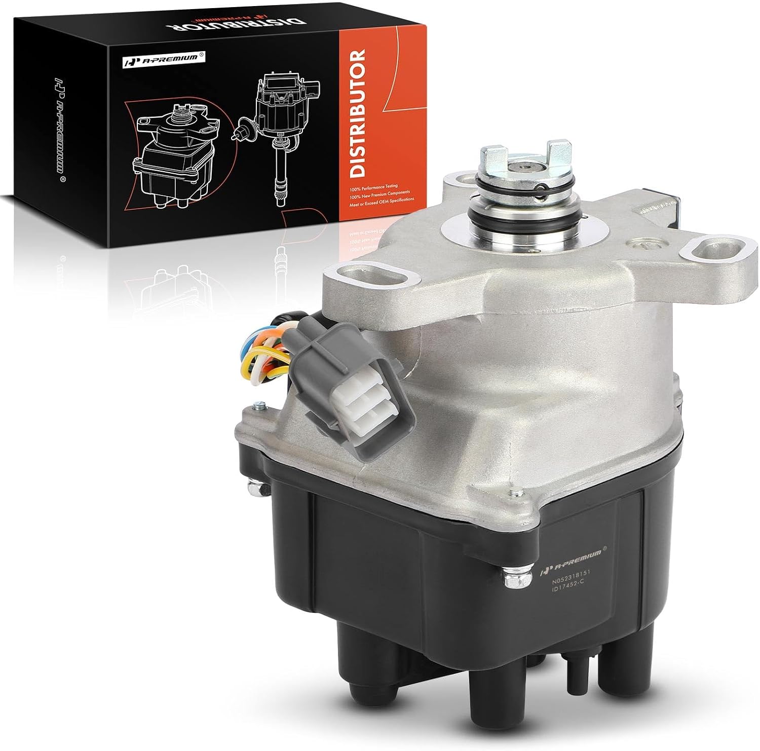 A-Premium Ignition Distributor with Cap and Rotor, 2.0L L4, 8 Blade