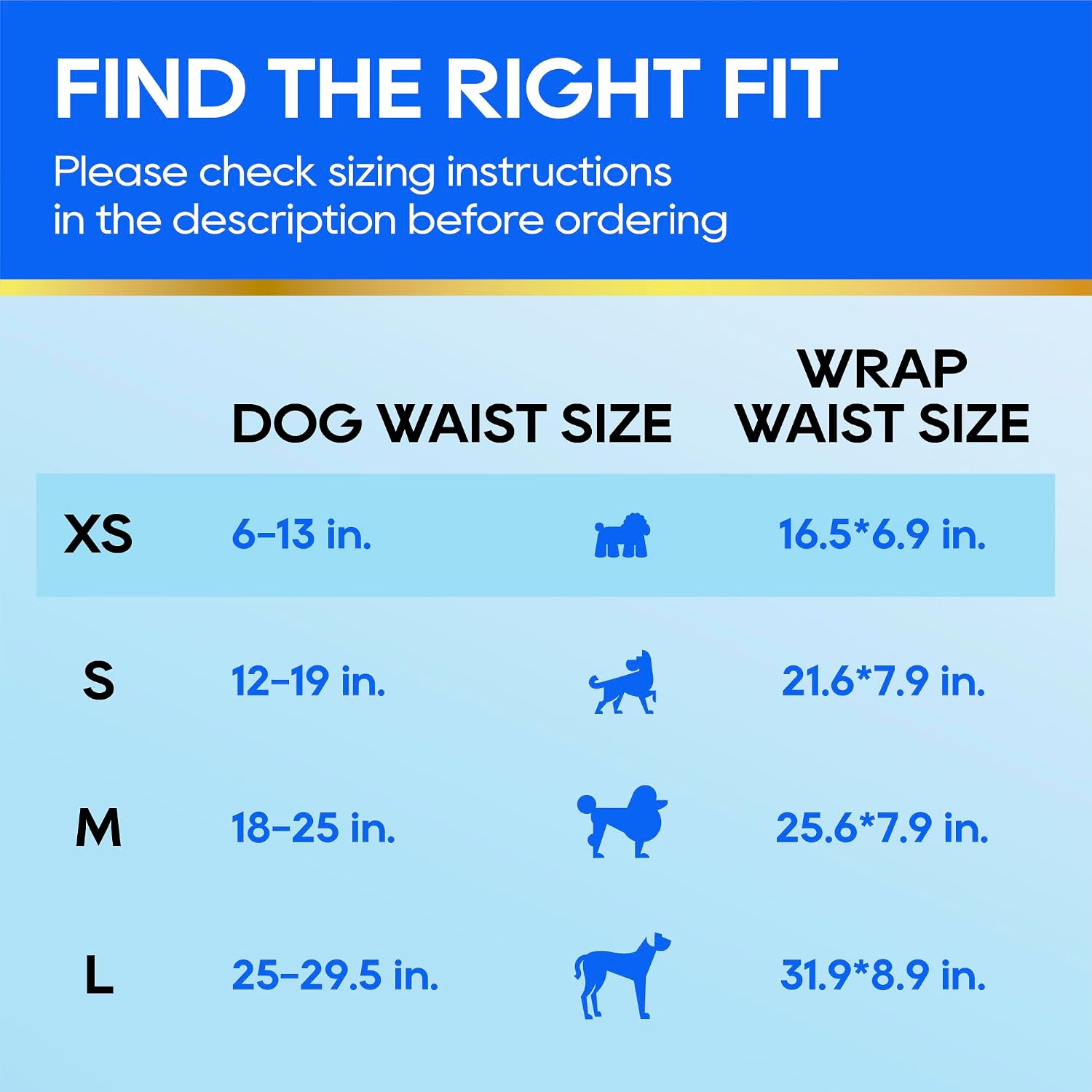 HONEY CARE All-Absorb A27 Male Dog Wrap, 50 Count, Extra Small