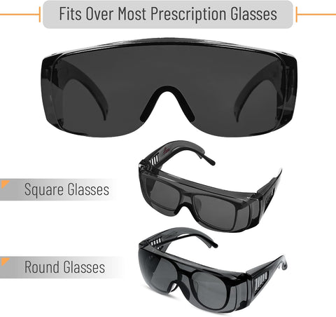 UNCO- Safety Goggles Over Glasses, Protective Goggles, Anti Fog, Work, Safety Glasses Over