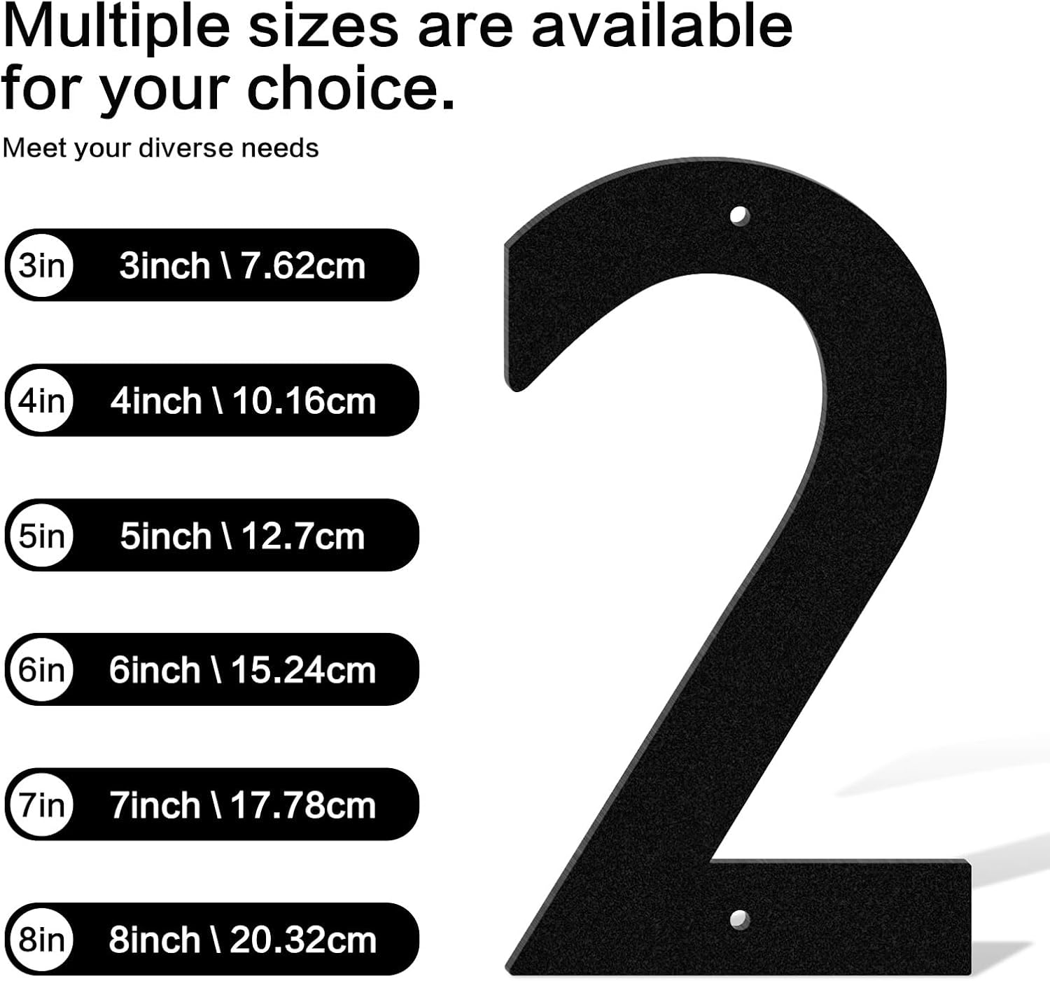6 Inch Metal House Numbers and Letters, Black Modern Address Signs, Outdoor Mailbox Numbers With Nail kit, for Houses, hotels, apartments, streets (Letter O)