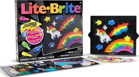 Lite Brite Classic, Favorite Retro Toy - Create Art with Light, STEM, Educational Learning, Holiday, Birthday, Gift, Boys, Kid, Toddler, Girls Age 4+