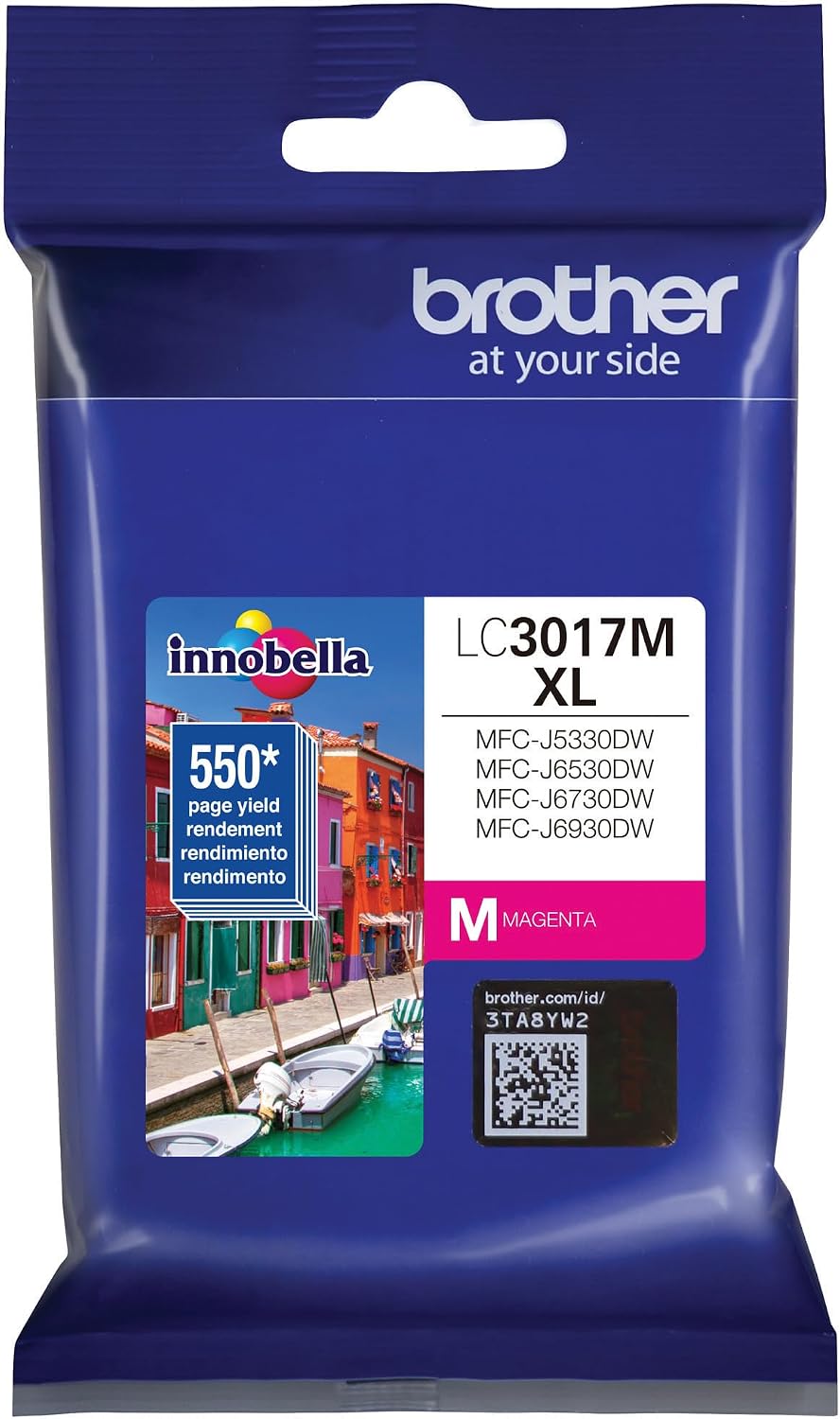 Brother Printer LC30193PK Super High Yield XXL 3 Pack Ink Cartridges- 1 Ea: Cyan/Magenta/Yellow Ink