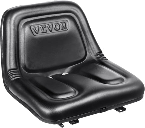 VEVOR Universal Tractor Seat, Lawn Mower Seat with Micro Switch, Black