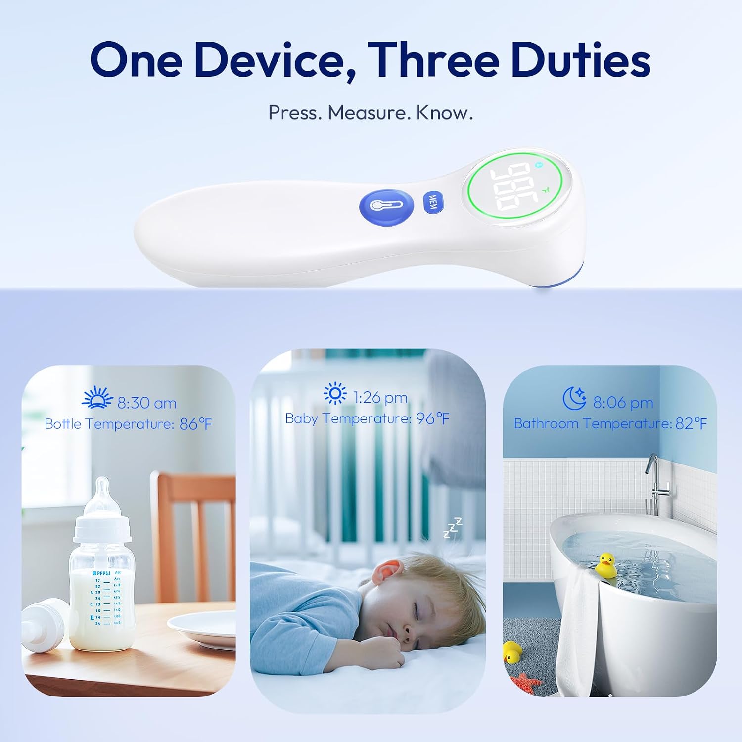 Viproud No-Touch Thermometer for Kids and Adults, 1-Second Reading