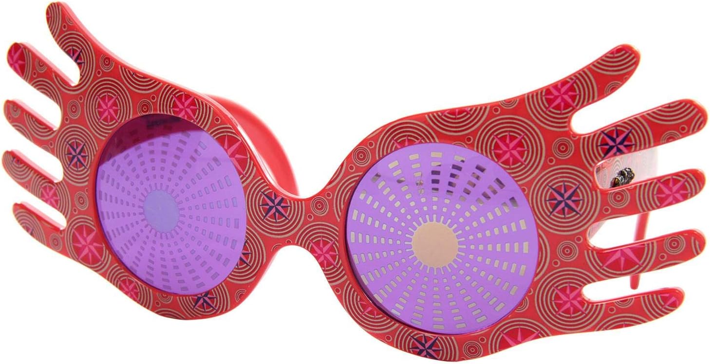 Luna Lovegood Accessory Costume Kit - Quibbler Pouch, Spectrespecs Glasses, and Earrings
