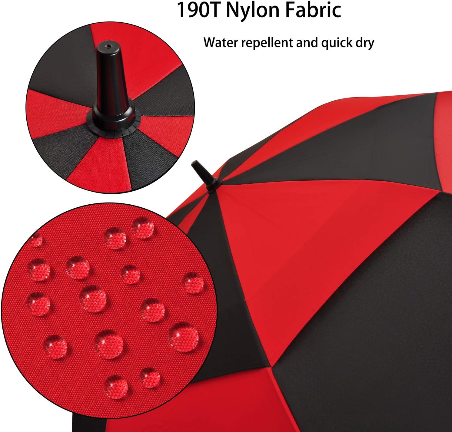 ACEIken Golf Umbrella Windproof Large 62/68/72 Inch Double Canopy for Rain