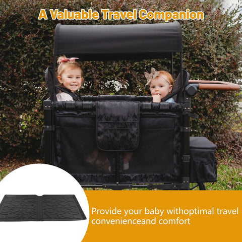mumisuto All Weather Mat Wagon W4 Accessory, Compatible with Wonderfold Wagon W4 Made from TPE to Protect Wagon from Sand, Dirt, and Water(W2)