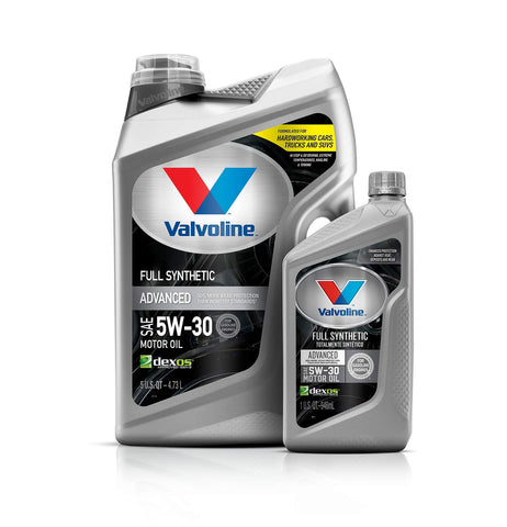 Valvoline Advanced Full Synthetic SAE 5W-30 Motor Oil 1 QT, Case of 6