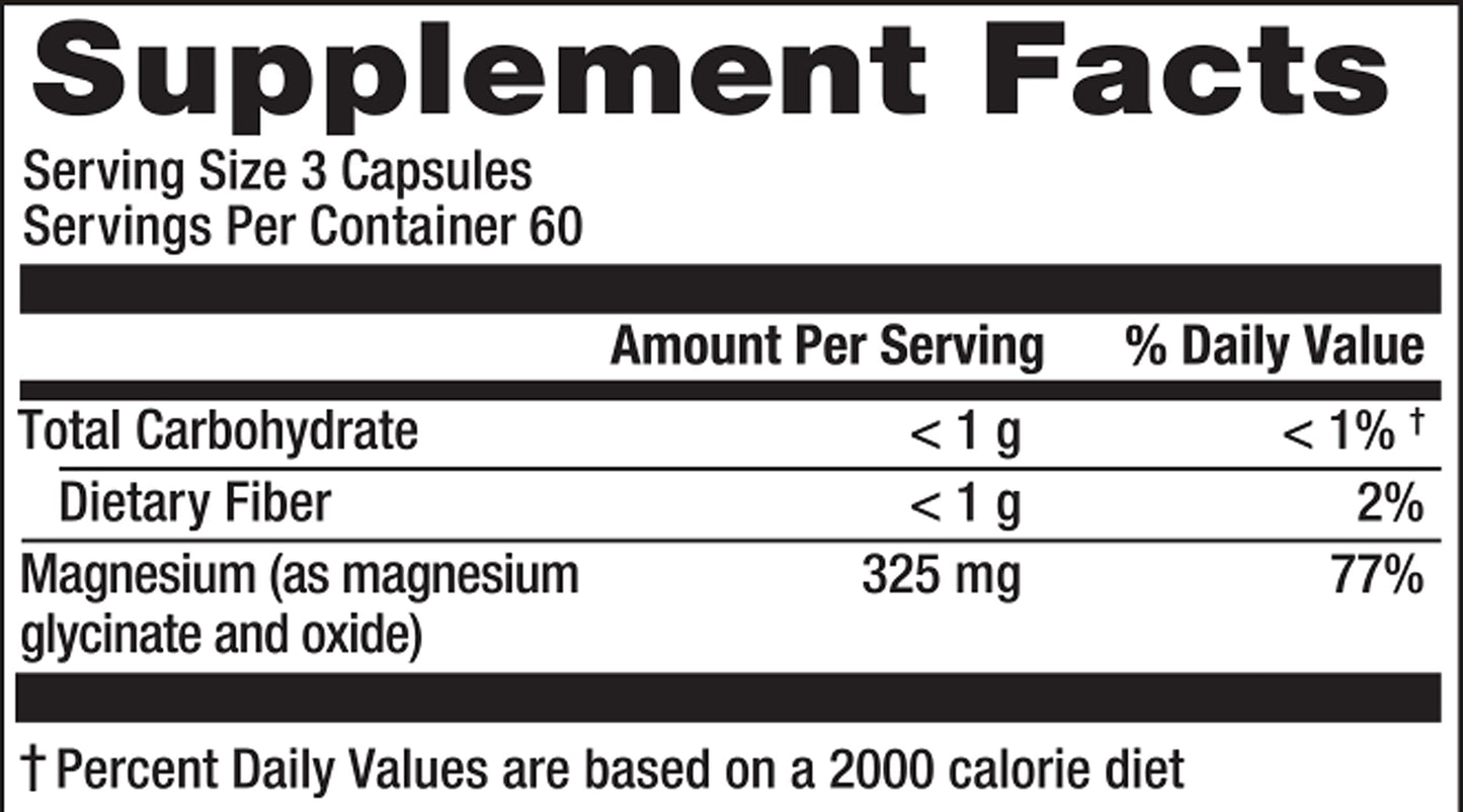 Natural Vitality Calm, Magnesium Glycinate Supports Bone, Muscle, Heart, & Nerve Health, Non-GMO, Vegan, Gluten Free 180ct