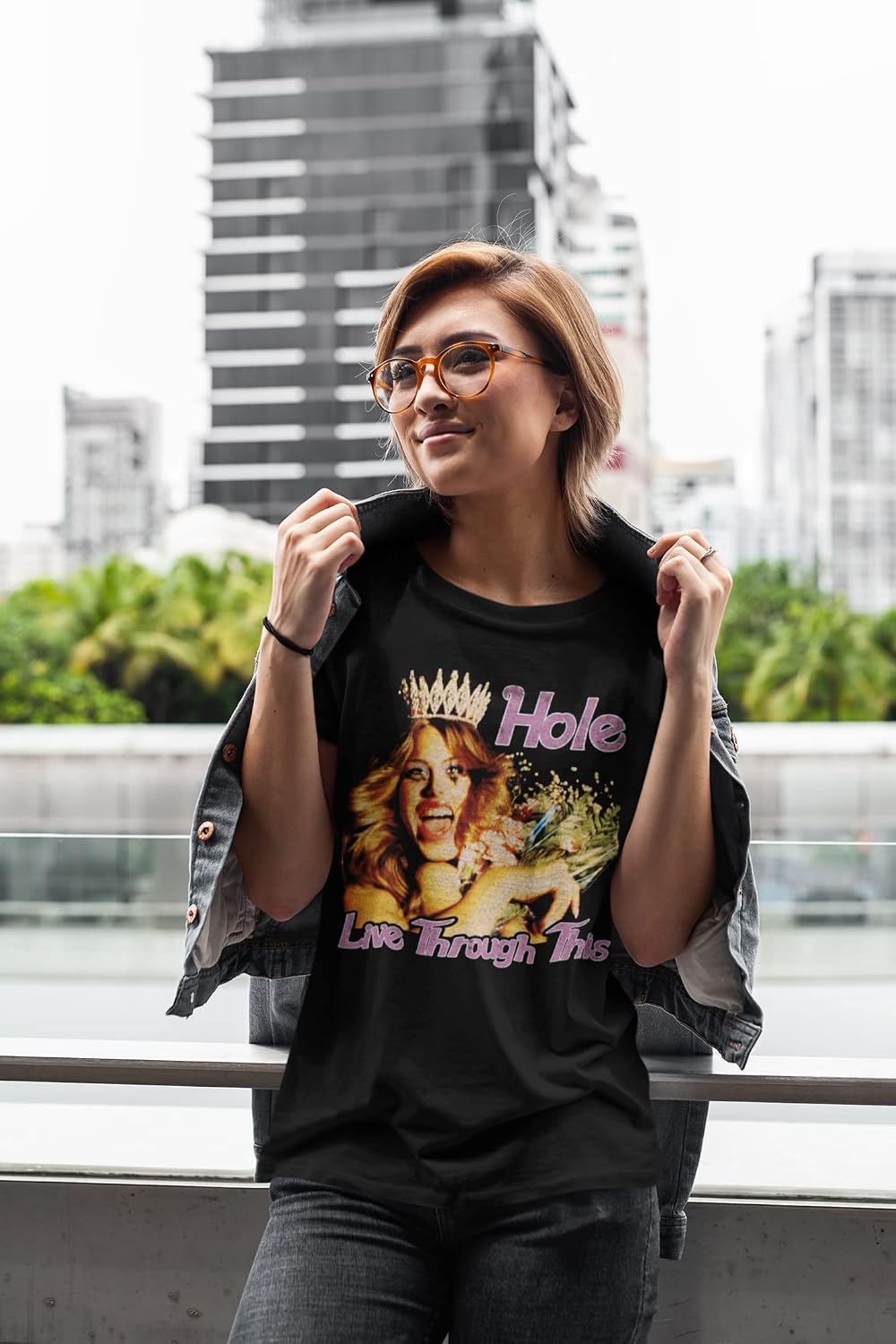 American Classics Hole Live Through This Black Band T Shirt Black