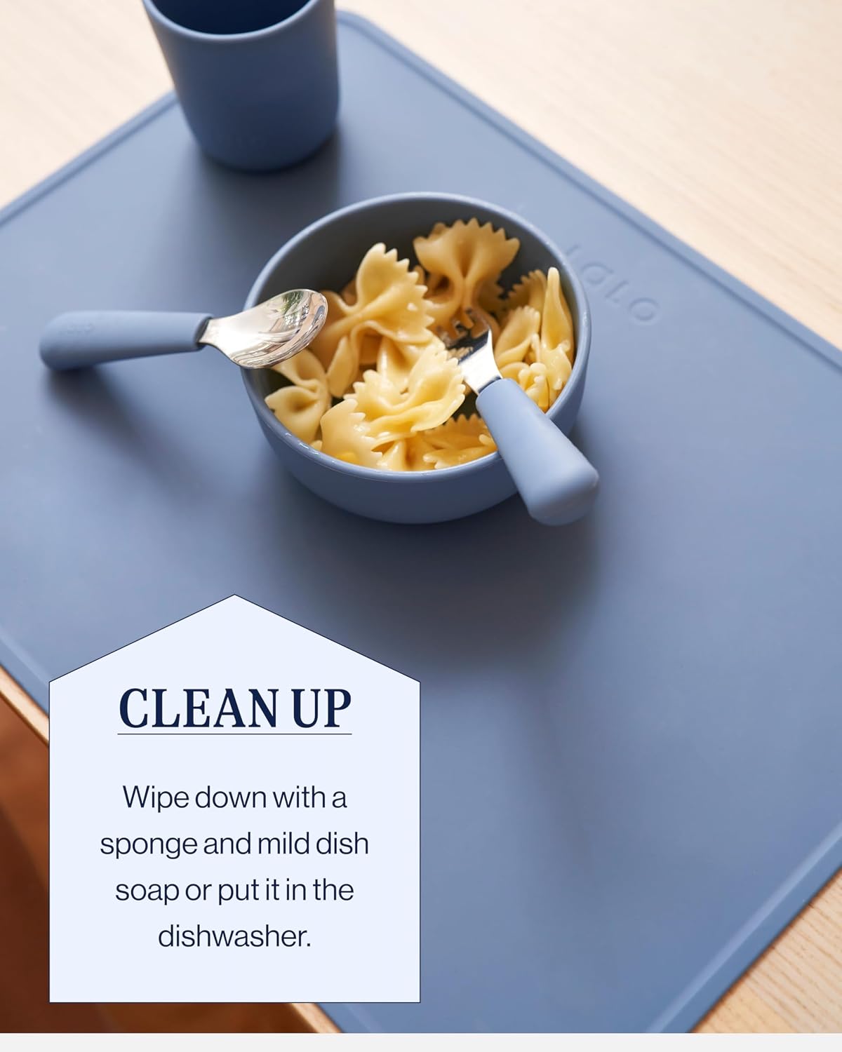 Lalo Silicone Placemat, Non-Slip Placemat, Dishwasher Safe