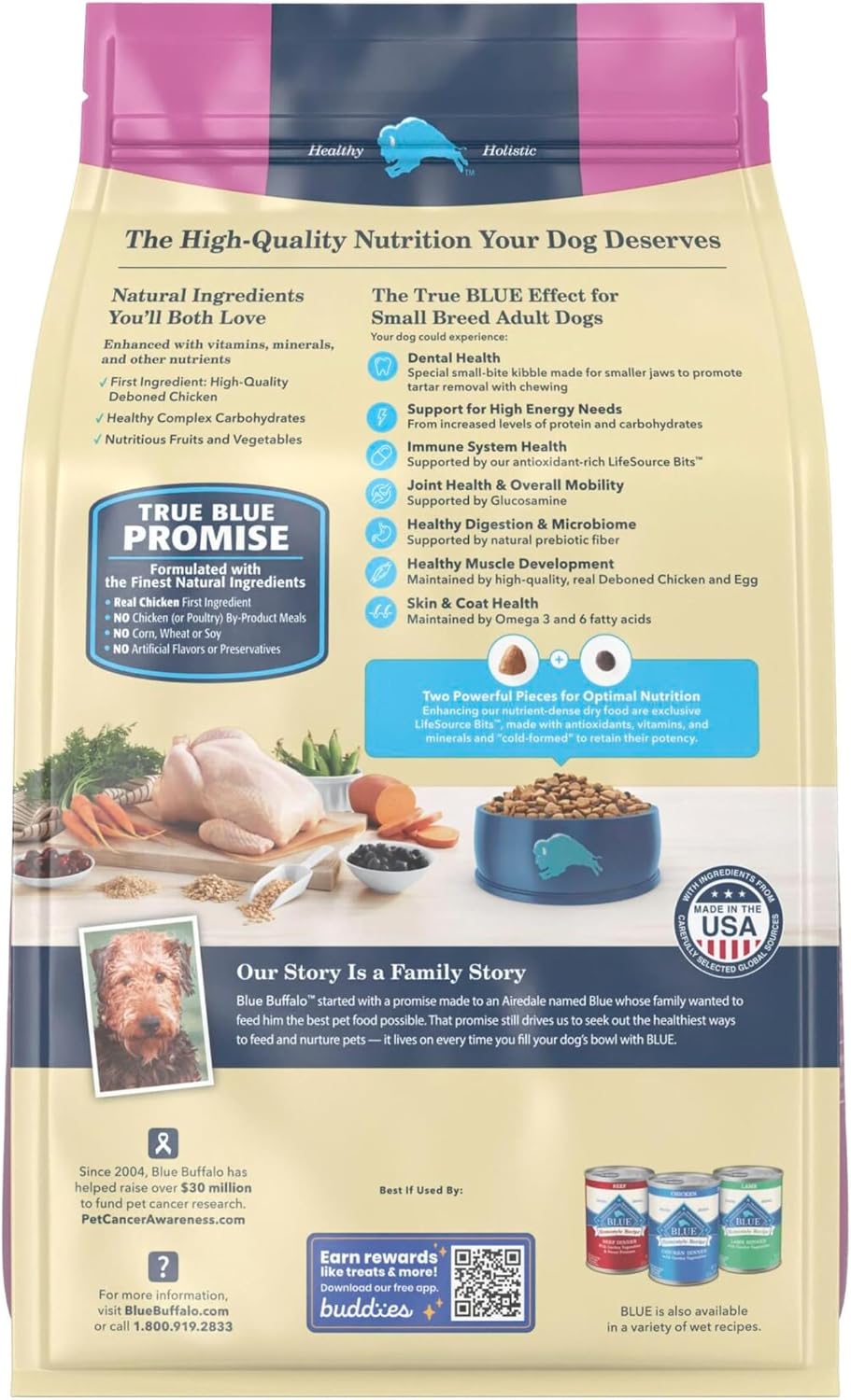 Blue Buffalo Life Protection Formula Chicken Small Breed Dry Dog Food, 5 lb