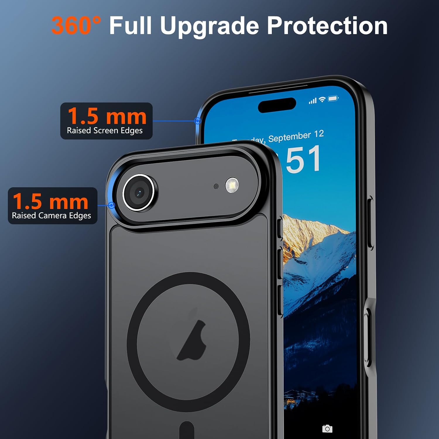 SUPFINE Magnetic for iPhone Air Case Black
